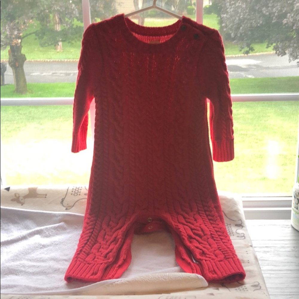 Worn once- boys GAP sweater one piece